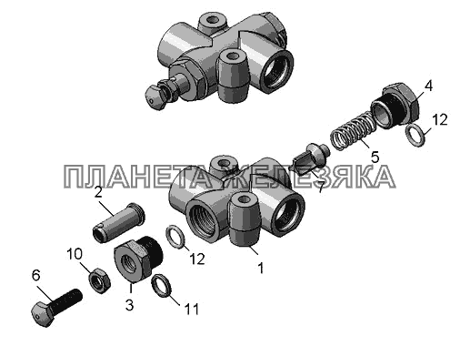 5511-8614010 Клапан ограничительный КамАЗ-65115 (2009)